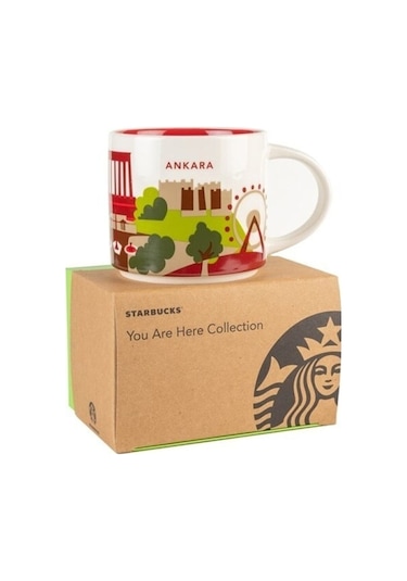 Starbucks Şehir Temalı Mug Serisi - Ankara 414 Ml Beyaz