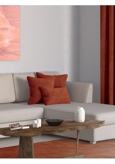 Br Perle Home Daily Series Tarçın Rengi Kırlent Yastık Kılıfı Tarçın