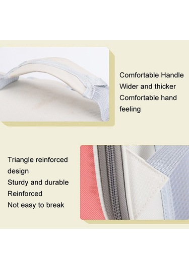 Cbtx Açık Kedi Sırt Çantası Büyük Kapasiteli Nefes Alabilen Evcil Hayvan Çantası Model 7 Pembe