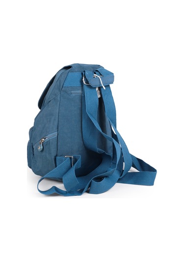Küçük Boy Krinkıl / Klinkır Su Geçirmez Uzun Askılı Çok Gözlü Günlük Kadın Sırt Çantası Mavi 12-4g Mavi