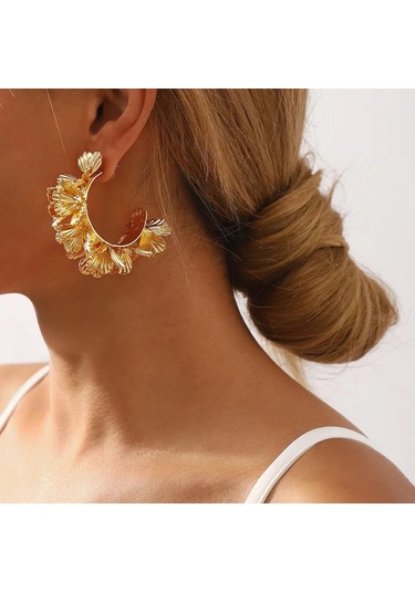 Kadın Küpe Özel Seri Çok Katmanlı Çiçek Küpe 001