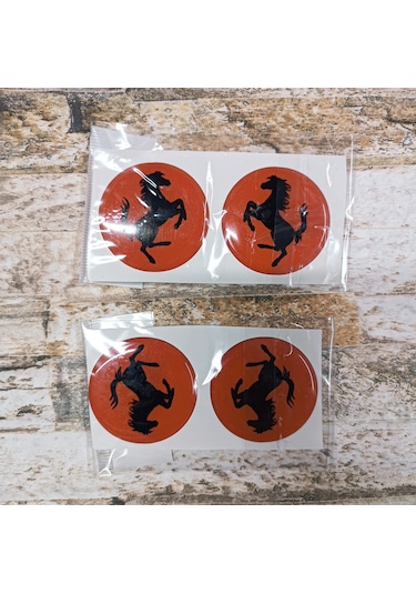 Ferrari Sticker Slikonlu 4x Yeni Model V4