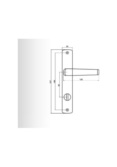 Pvc Alüminyum Wc Kapı Kolu - Altınmeşe Kapı Kolu Altın