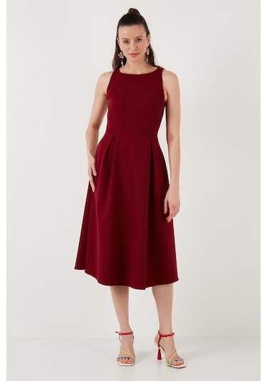 Lela Bayan Elbise 6051963 Bordo