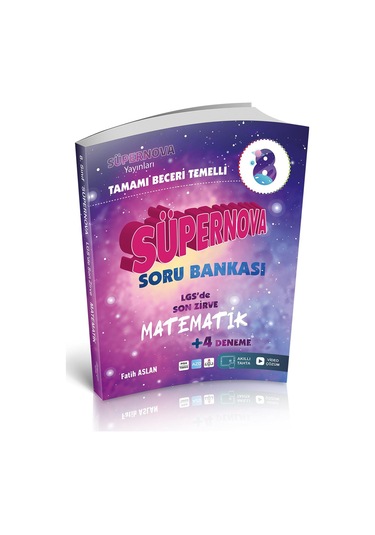 Artı Zeka Yayınları 8. Sınıf Lgs Matematik Süpernova Yeni Nesil S