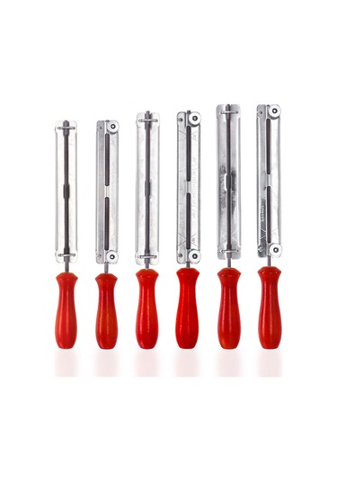 Youmex Ahşap Saplı Çelik Zımpara, Motorlu Testere İçin Pas Koruyucu, 4.0mm Manuel Keskinleştirici Alet