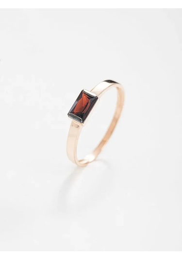 Uvelirnye Tradicii 925 Ayar Gümüşten Doğal Grenat Taşlı Yüzük 461955108 Gümüş