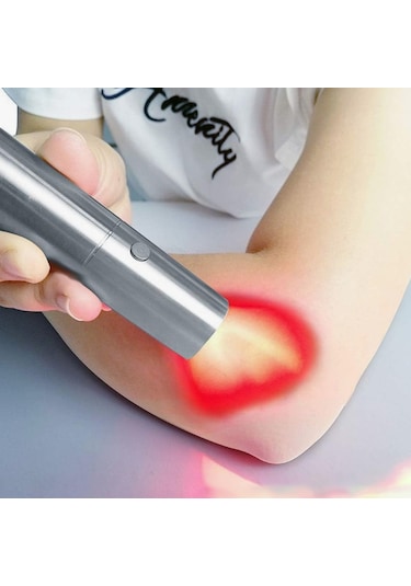 Moveevo Elde Taşınabilir Led Işık Terapi Cihazı Kırmızı Işık 630nm 660nm 850nm Yakın Kızılötesi Işık Terapi Cihazı Gümüş