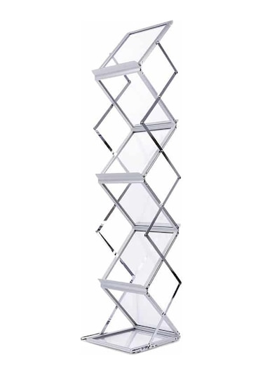Portatif Katlanabilir Zigzag Broşür Stand 21 x 29.7 CM