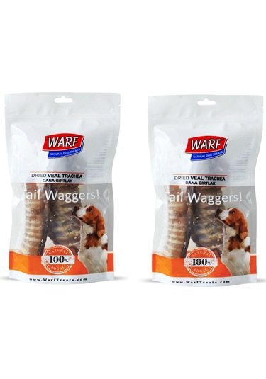 Warf Kurutulmuş Dana Gırtlak Köpek Ödülü 2 x 120 G