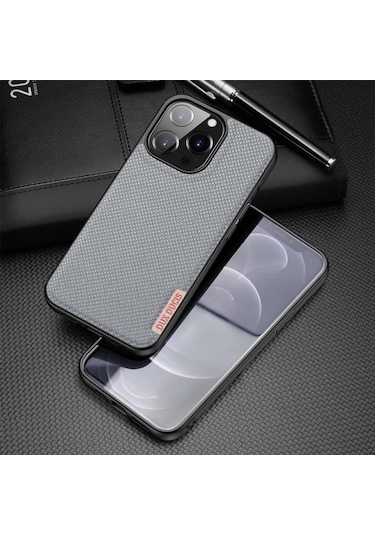 Dux Ducis Fino Serisi Iphone 13 Pro Max Kilif Premium Dokuma Sil 301893717 - Renk / Yesil