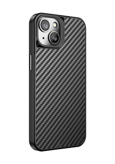 Wlons iPhone Uyumlu 14 Kılıf Aramid Karbon Fiber Magsafe Özellikli Wlons Radison Kapak WLONS-25393
