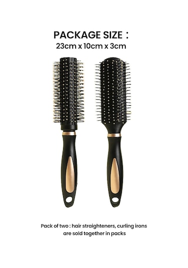 Saç Açıcı Fırça Ve Yuvarlak Fırça, 2 Paket Salon Results Saç Fırçası Seti, Tüm Saç Tipleri İçin Saç Şekillendirici, Kadınlar Ve Erkekler İçin, Islak Ve Kuru Saçlar İçin Saç Açıcı Fırça