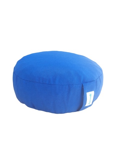 Mirzade Yuvarlak Puf Minderi 45x45-saks Mavi Diğer