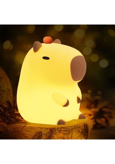 Tenfowee Kangten Chen Usb Şarjlı Dokunmatik Çocuk Gece Lambası - Yumuşak Silikon Işık İle Konforlu Uyku Ortamı, Hediye Seçeneği Çok Renkli