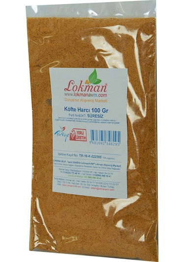 Lokman Avm Köfte Harcı Baharat Karışımı 100 G