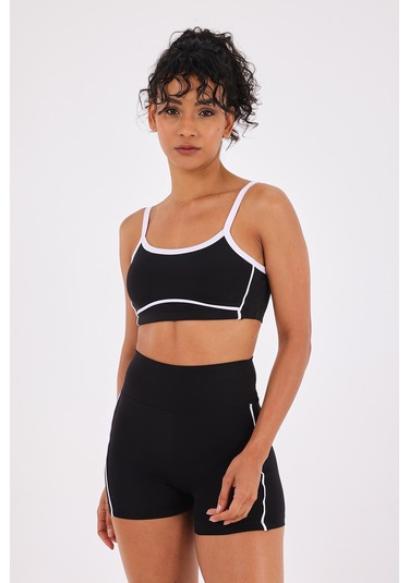 Scorp Omni Kadın Spor Sütyen Biker Tayt 2li Takım Siyah STANDART