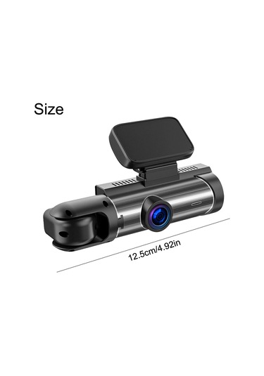 Gajeena Araba İki Lensli Dvr: Ön/iç 1080p Kayıt, 170 Geniş Açı, Gece Görüşü, 24 Saat Park Monitörü, 3.16" Ekran