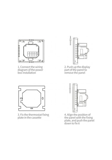 Xindoker Akıllı Su Isıtma Termostati, Wifi İle Uzaktan Kontrol, Doku Ve Ses Komutu, Büyük Lcd Ekran, Donma Engeli, Tatil Modu Ga Tipi