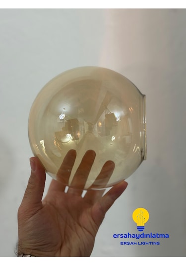 Glob Avize Camı Bal Renk 15 Lik