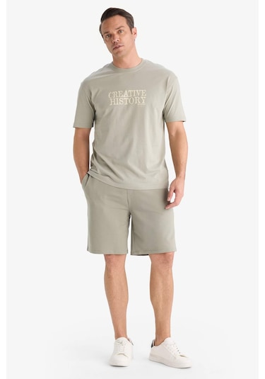 Defacto Dar Paça Şort E5843ax25smkh418 Haki