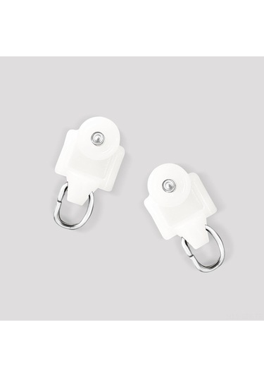 Geeroyoo Hoeflife Tavan Perde Makaraları, 20 Parça, Beyaz Renk, Kullanışlı Ve Dayanıklı