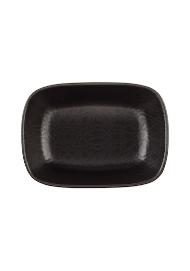 Güral Porselen - Matt 12 Cm Bone Kare Kayık Tabak