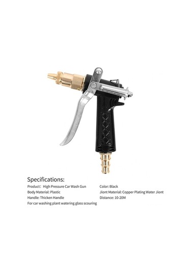 Ulzyvf Yüksek Basınçlı Araba Yıkama Hortumu - Ayarlanabilir Plastik+bakır Kaplama Püskürtme Başlığı