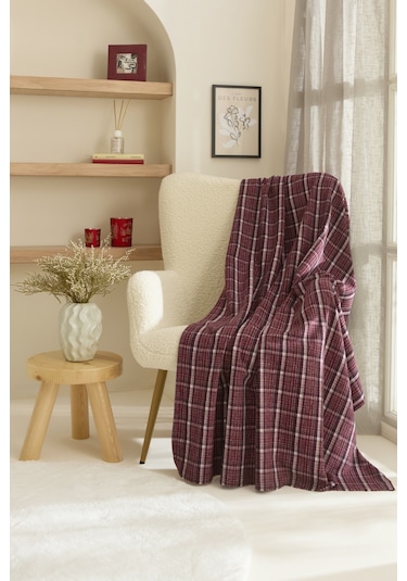Karaca Home Flanel Throw Tv Battaniyesi Siyah-rose Siyah