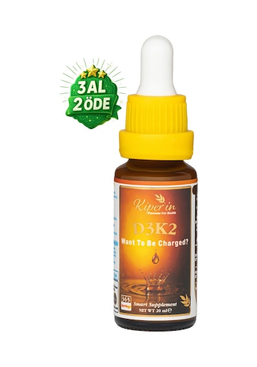Kiperin D3K2 Vitamin D3 1000 25 Mcg Takviye Edici Gıda 20 ML