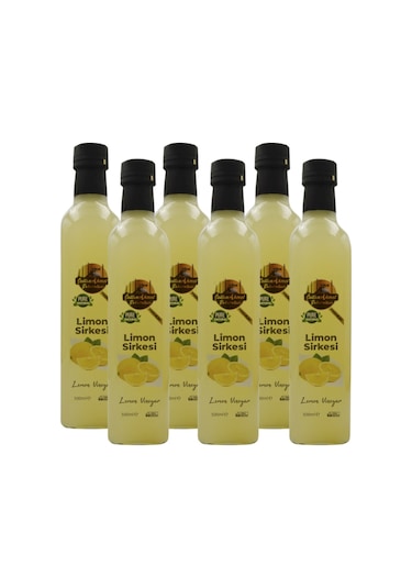 Limon Sirkesi %100 Katkısız Doğal 6x500 Ml Özel Üretim