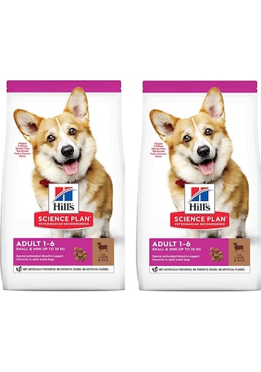Hill's Small Mini Kuzu Etli ve Pirinçli Küçük Irk Yetişkin Köpek Maması 2 x 1.5 KG