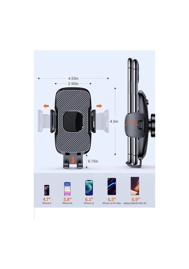 Araç Içi Otomatik Telefon Tutucu Cam Ve Torpido Için Yüksekkalite