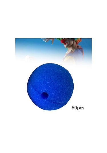 Suntek 50 Adet Palyaço Burun Kadınlar Için Erkekler 2 Mavi