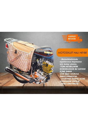Motosiklet Halı Heybe En 50 CM - Boy 95 CM Standart