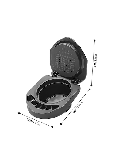 Vkemall Dolce Gusto Uyumlu Yeniden Kullanılabilir Kahve Kapsülü Adaptörü, Kaşık Ve Temizleme Fırçası İçerir Siyah