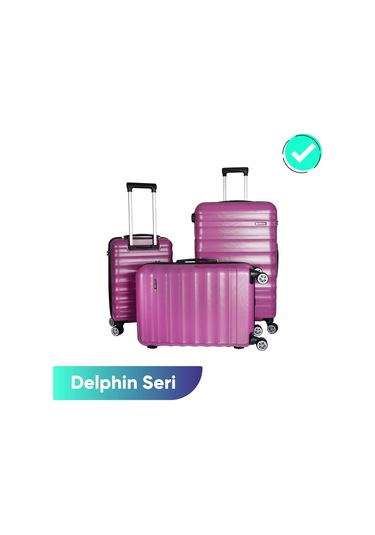 Vegmann Delphin Violet 3 Lü Valiz Seti Mor
