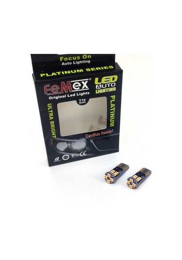 Femex  T10 3030 Chip 12Ledli 650Lumen Turuncu Led Ampul Aktif Canb