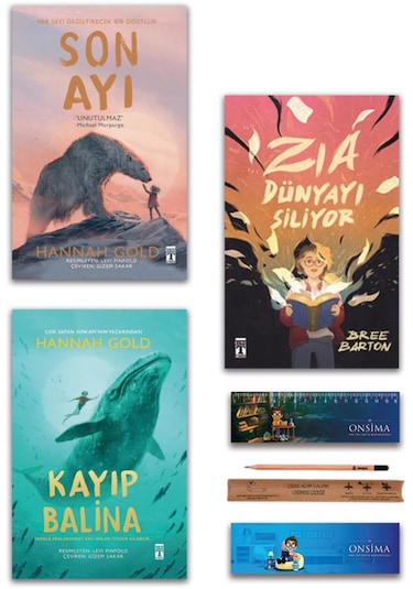 Genç Timaş Zia Dünyayı Siliyor - Son Ayı - Kayıp Balina Set 3 Kitap