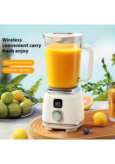 Besthome1 Black Nıj Mini Ev Tipi Meyve Sıkacağı Usb Şarjlı Portatif Blender Led Ekranlı Siyah