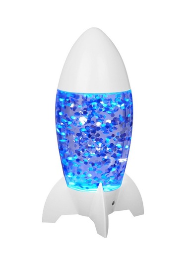 Soulader Dekoratif Roket Şekilli Gece Lambası İle Yatak Odası Aydınlatması Mavi