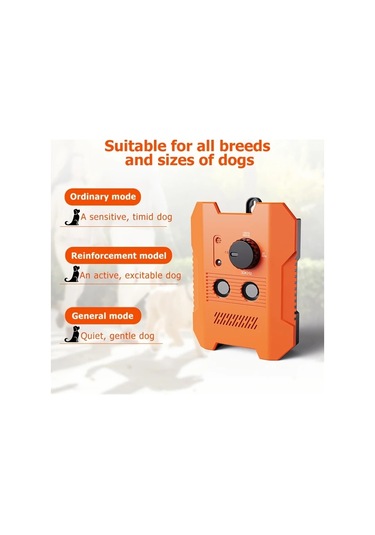 Willowhaven Soundwave Teknolojili Köpek Havlama Kontrol Cihazı Turuncu Tek Boyut 15.24 Metre Etkili Tüm Irklar Çoklu Mod İçin Dış Mekan Uygun