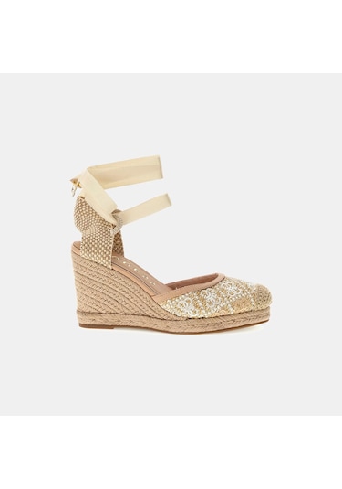 Guess Kadın Topuklu Sandalet Fljcryfal04 White-multicolor Beyaz - Çok Renkli