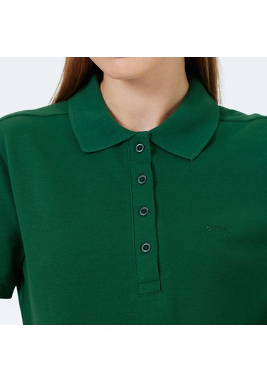Slazenger VERA I Kadın Polo Yaka Yeşil Tişört