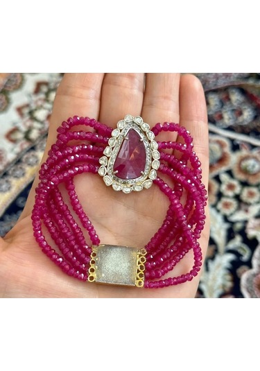 Yakut Elmas Bileklik 056