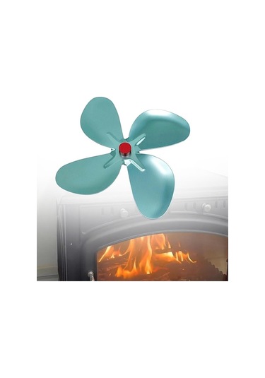 Novahub Camgöbeği Sobalar Fan Pervanesi Balde 17.5cm Şömine Sıcak Sirkülasyonlu Hava Yedek Parçaları 4