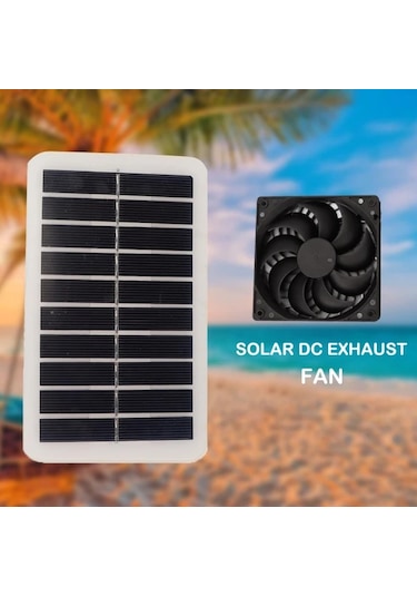 Elmpaly Güneş Panelli Fan Seti Termal İzolasyonlu Taşınabilir Soğutma Sistemi Seralar Çadırlar Kümesler