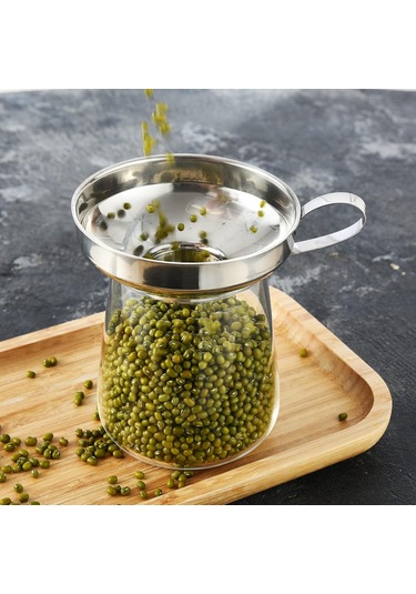 Xiyyadms 3'lü Çelik Filtreli Mutfak Huni Seti: Geniş Ve Normal Açık Mason Kavanozları İçin Büyük-küçük Boylar Gümüş