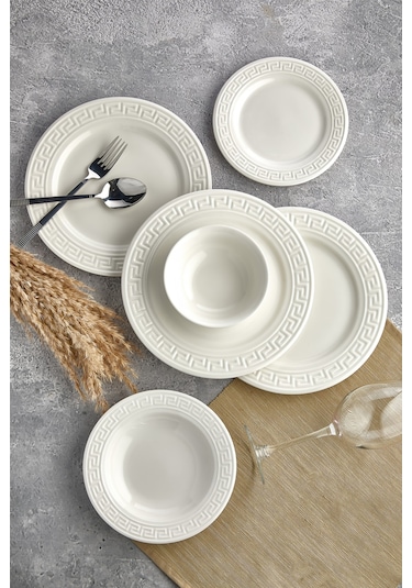 Cooker 6 Kişilik Milano 24 Parça Yemek Takımı Ckr4003