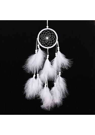 Ruicoo "rüya Kapanı - Dekoratif Ve Şık Duvar Süsü, Kötü Rüyaları Uzaklaştırır 55 Cm " Beyaz